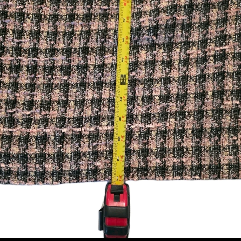 Talbots Tweed Sleeveless Sheath Dress Pink  Womens 18W Plus Size Preppy Career - Picture 4 of 13